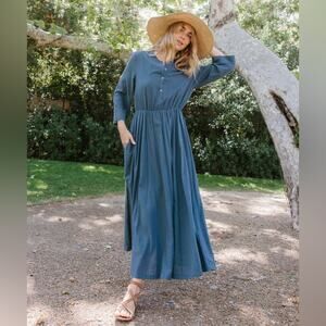 Jenni Kayne Seersucker Shirt Dress